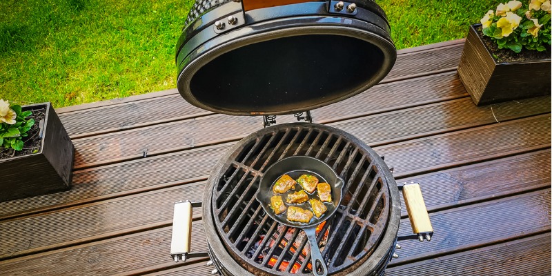 Kamado grill in use - What is a Kamado Smoker?